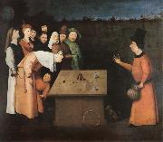 Hieronymus Bosch Taskspelaren oil on canvas